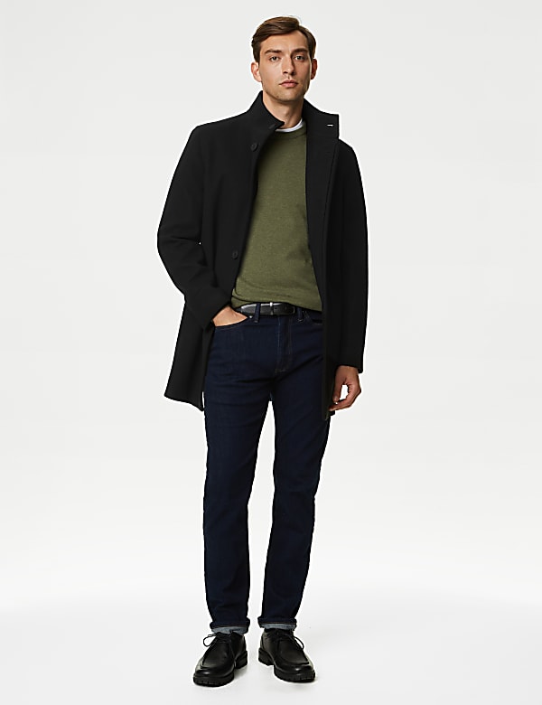 Funnel Neck Coat - US