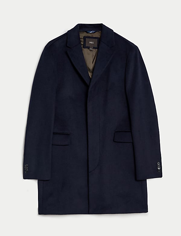 Wool Blend Revere Coat BLACK Coats M S BE