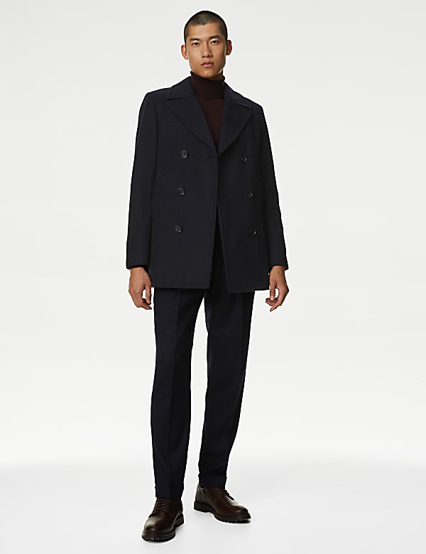 Wool Rich Peacoat - DE