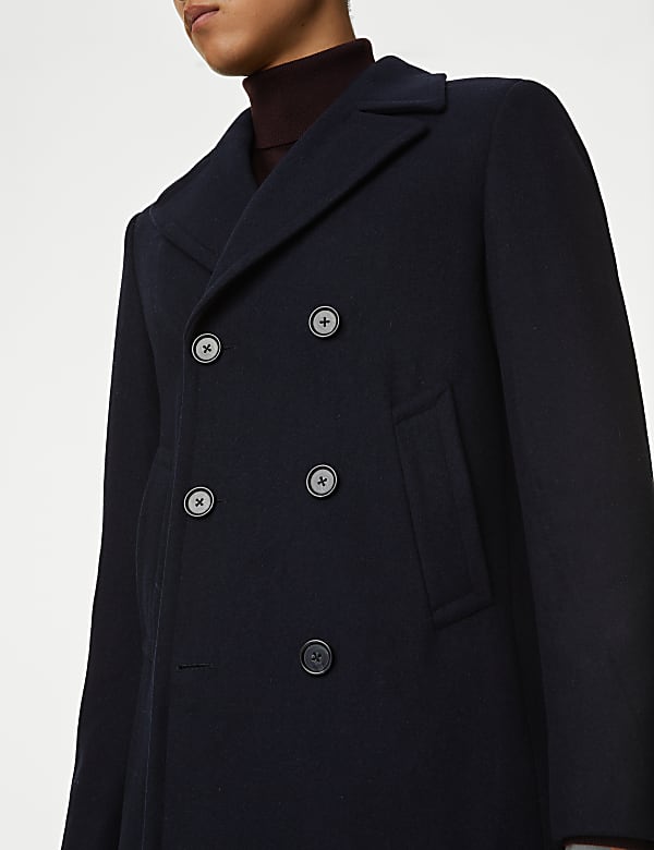 Wool Rich Peacoat - DE