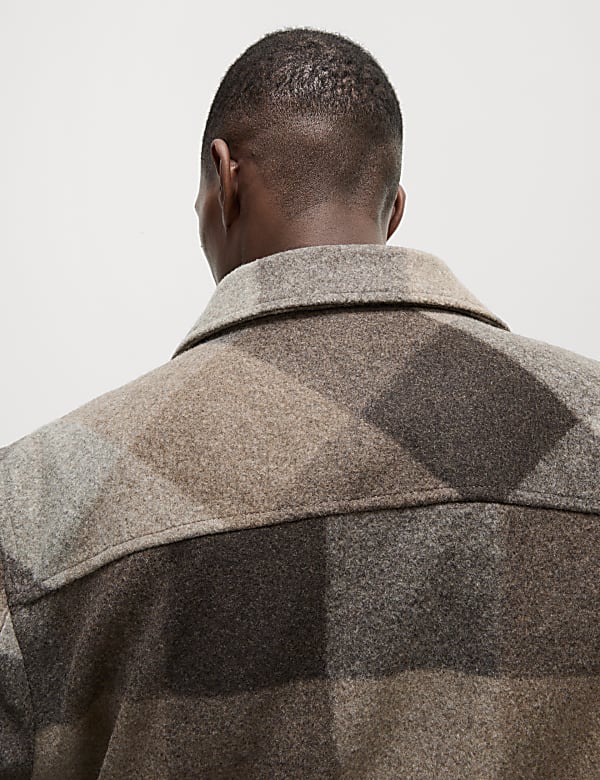 Check Zip Up Jacket