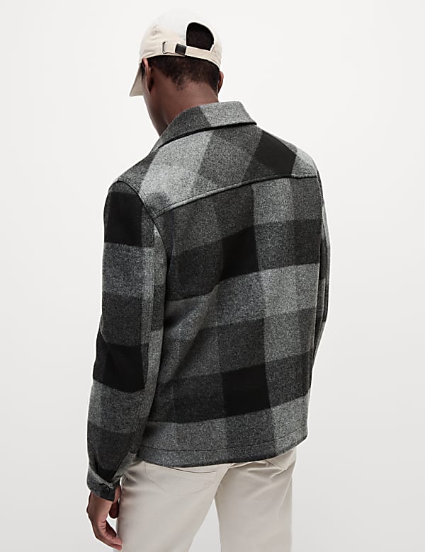 Check Zip Up Jacket