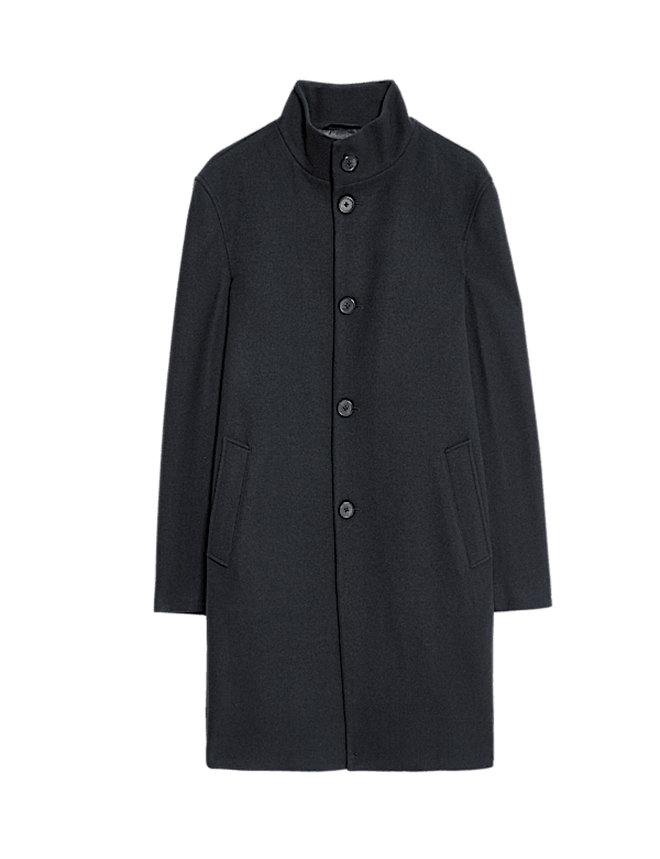 Funnel Neck Overcoat