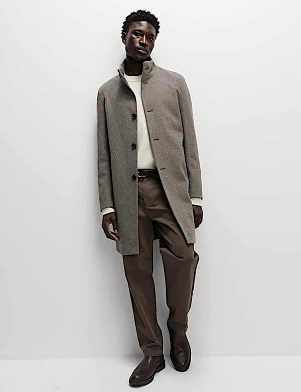 מעיל עליון עם צווארון נשפך - IL