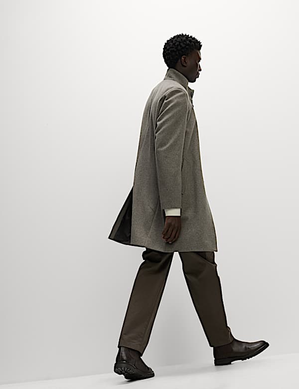 מעיל עליון עם צווארון נשפך - IL