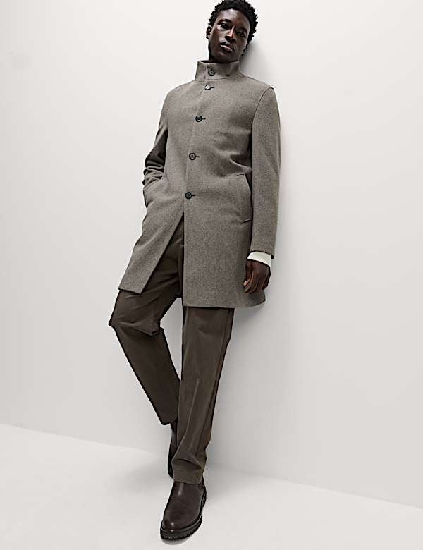 מעיל עליון עם צווארון נשפך - IL