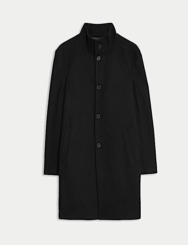 Funnel Neck Overcoat - GR
