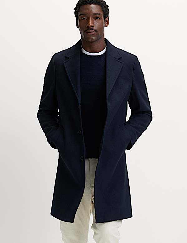 Revere Overcoat | NAVY | Coats | M&S CH 