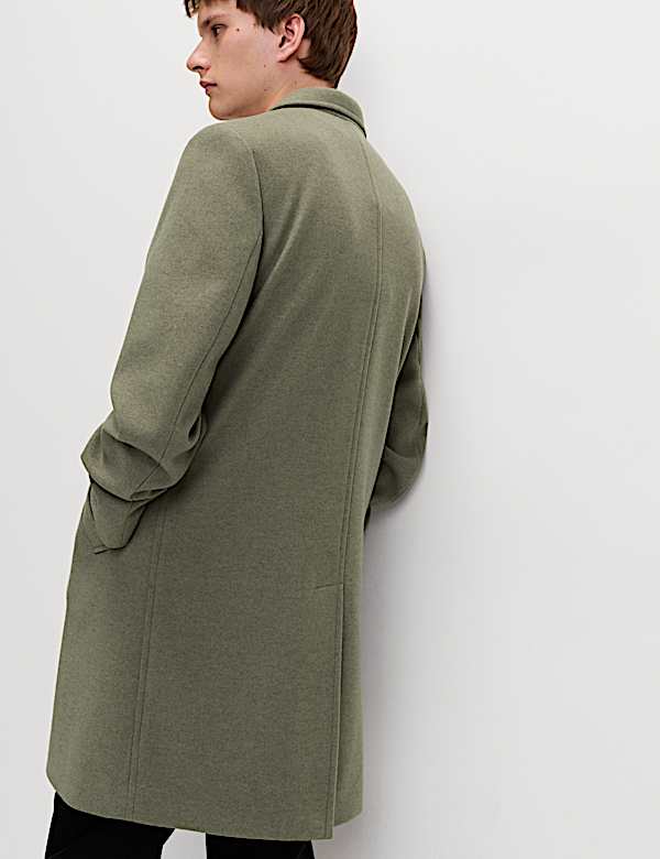 מעיל עליון עם צווארון שטוח - IL