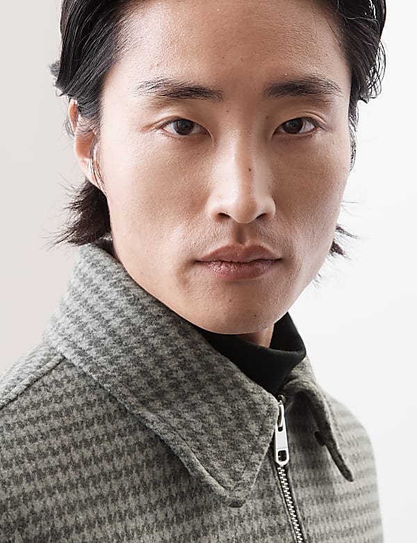 Bomber Jacket with Wool