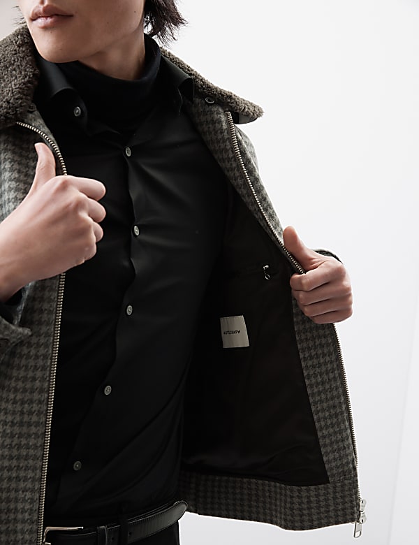 Bomber Jacket with Wool