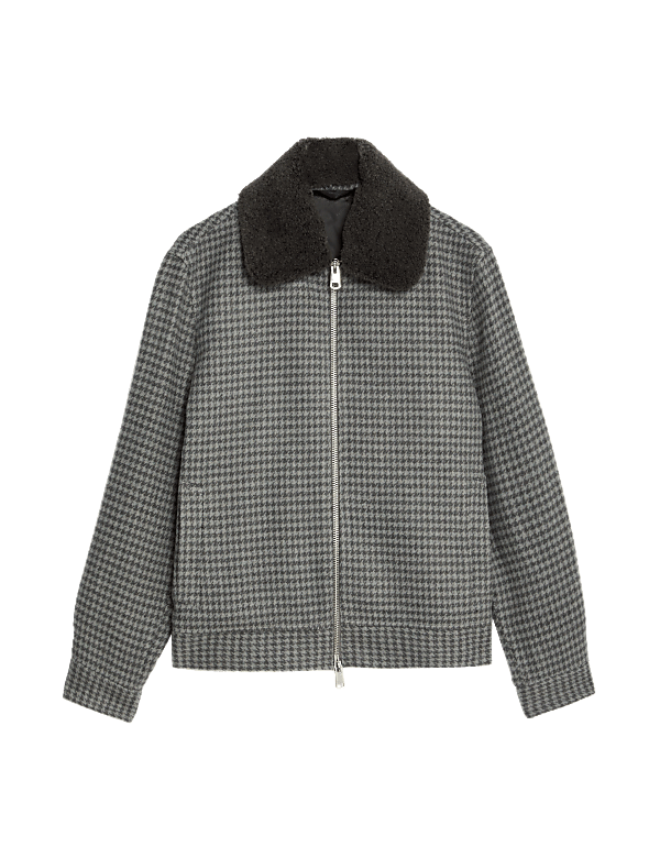 Bomber Jacket with Wool