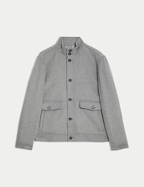Wool blend utility jacket 2025