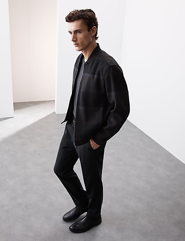 Bomber Jacket with Wool