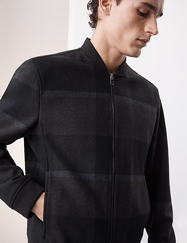 Bomber Jacket with Wool