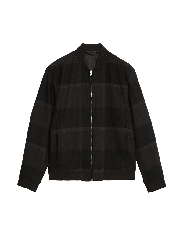 Bomber Jacket with Wool