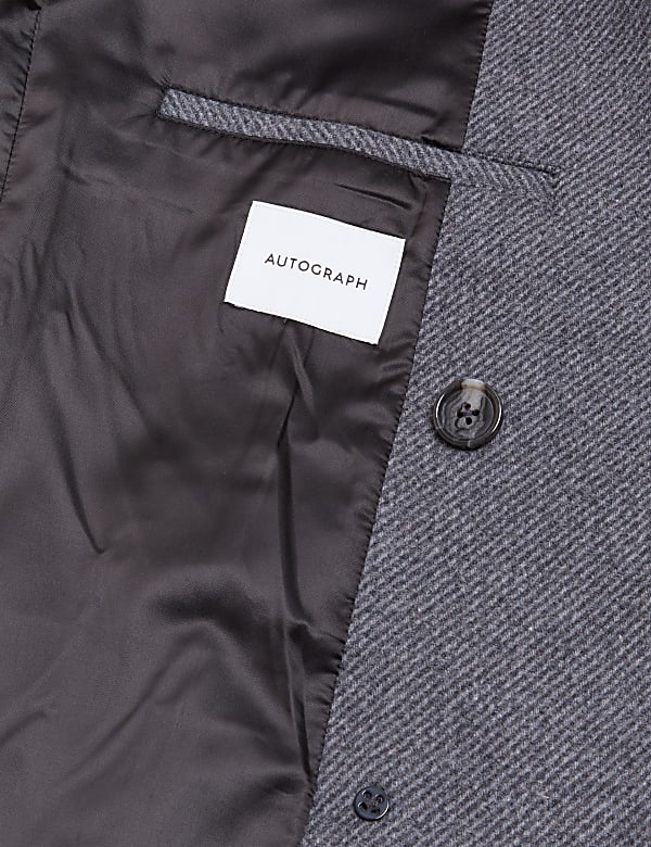 Wool Blend Double Breasted Overcoat
