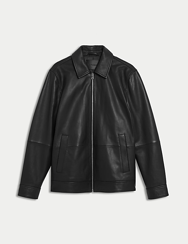 Leather Harrington Jacket - NL