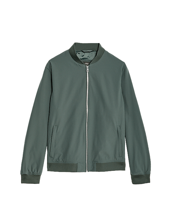 Plain Band Collar Jacket