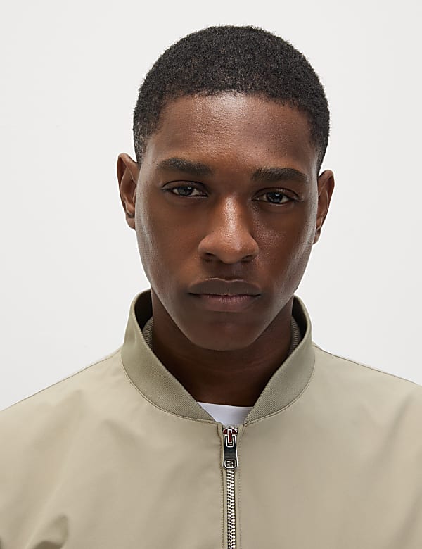 Plain Band Collar Jacket