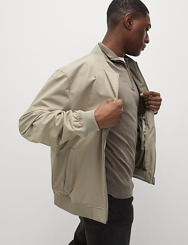 Plain Band Collar Jacket