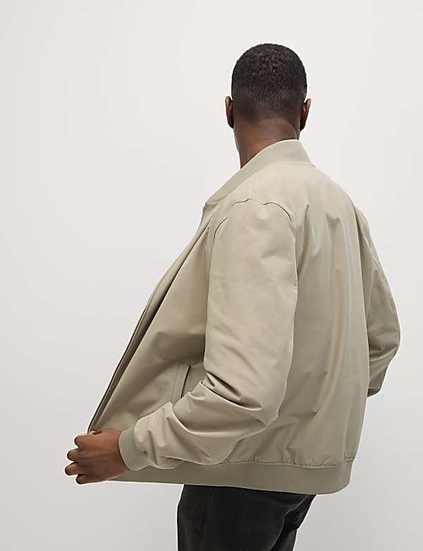 Plain Band Collar Jacket