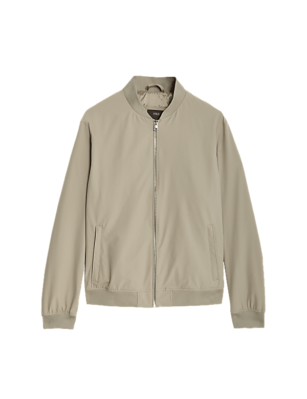 Plain Band Collar Jacket