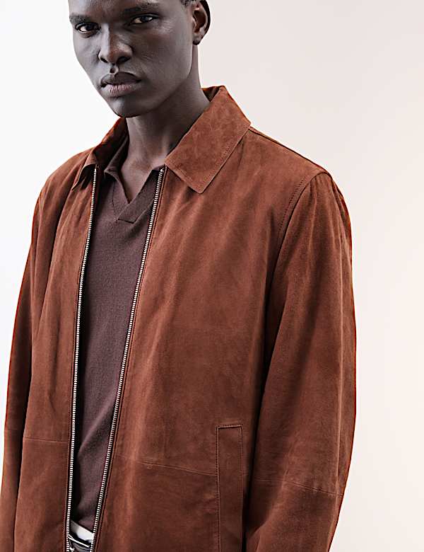 Suede Harrington Jacket - CA
