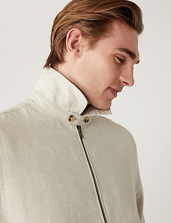 Marks and spencer linen jacket hot sale
