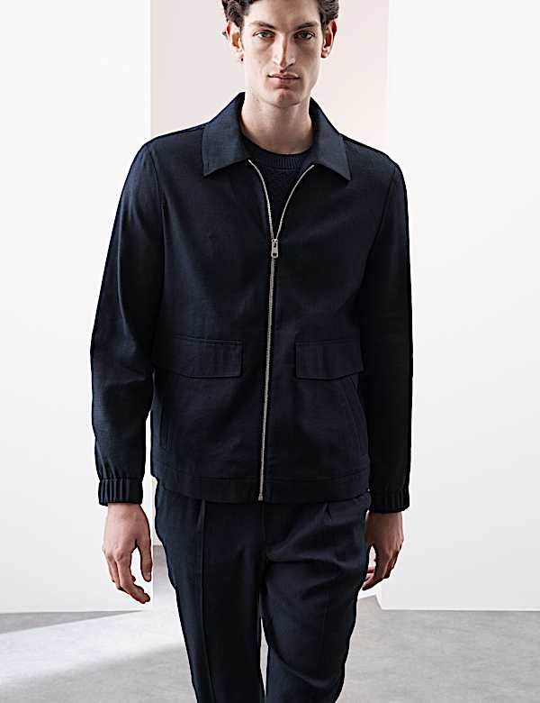 Italian Linen Miracle™ Bomber Jacket - CA