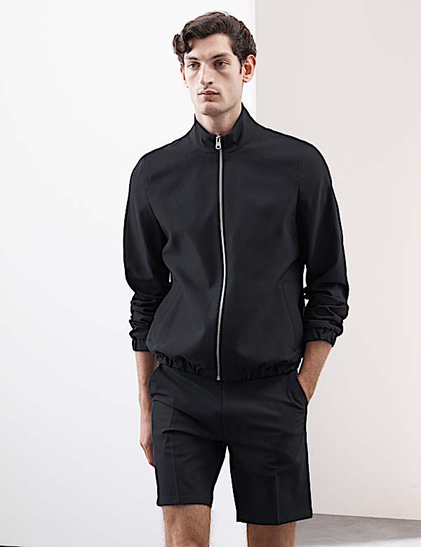 Funnel Neck 360 Flex Bomber Jacket - CA