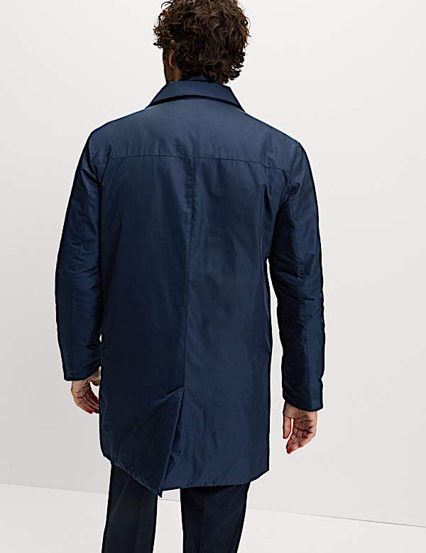 Shirt Collar Mac with Removable Bib - US