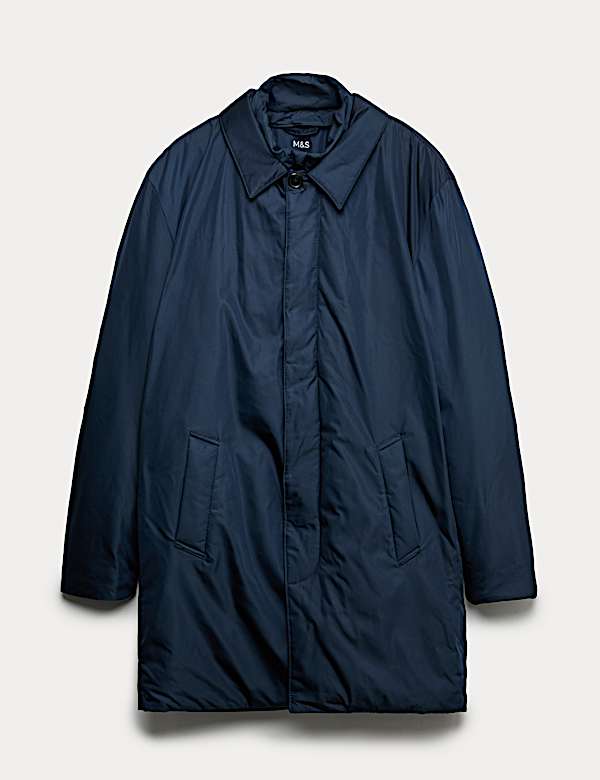 Shirt Collar Mac with Removable Bib - US