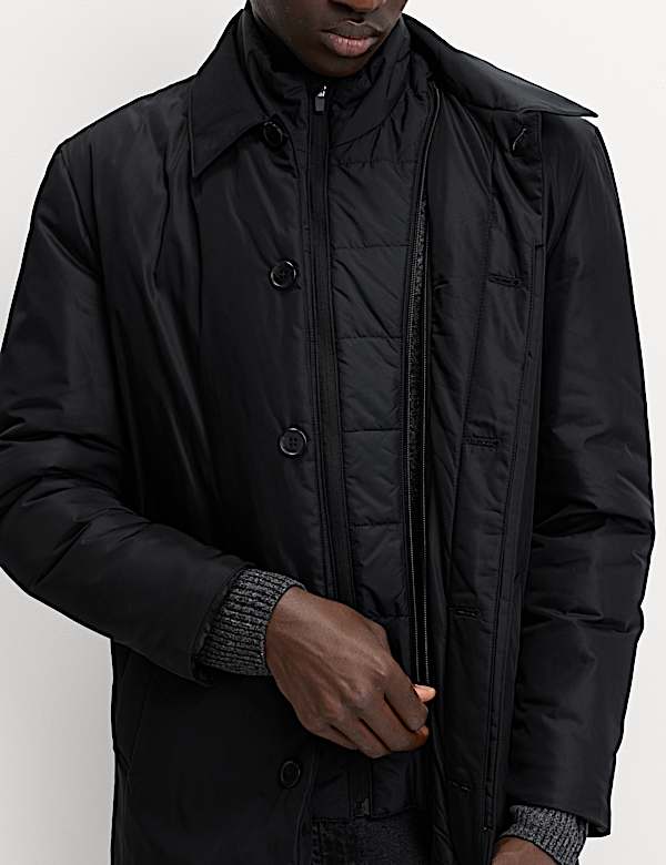 Shirt Collar Mac with Removable Bib - PT