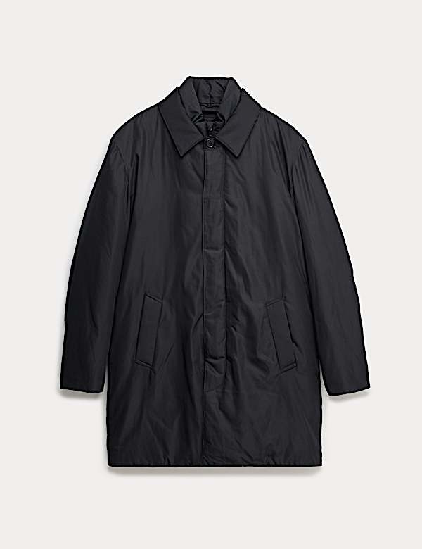 Shirt Collar Mac with Removable Bib - BE