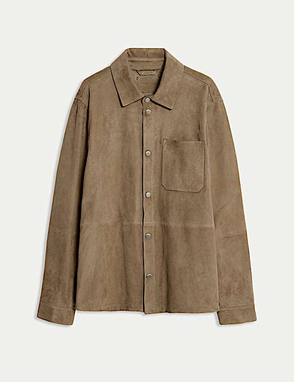 חולצת ז'קט קלת משקל מבד דמוי זמש - IL