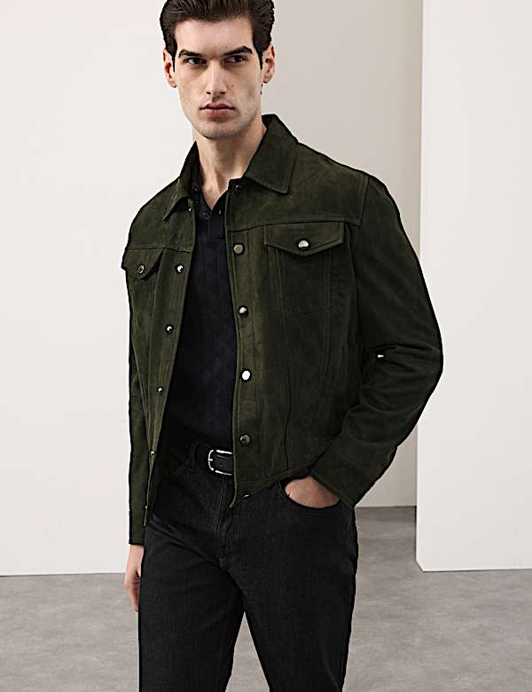 Suede Trucker Jacket - UA