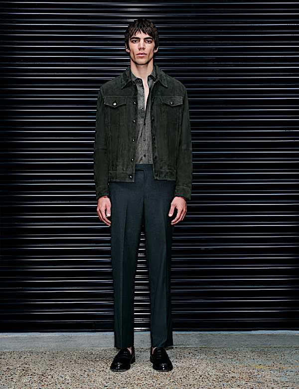Veste style camionneur en daim - FR