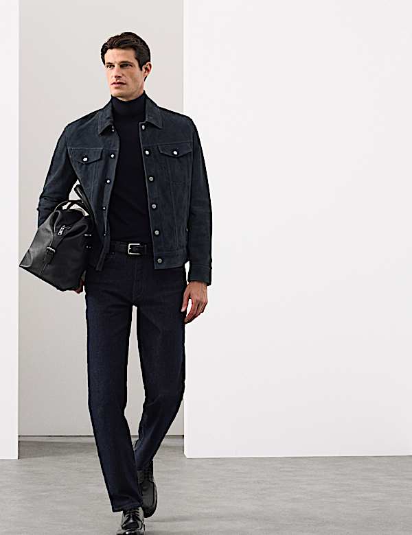 Suede Trucker Jacket