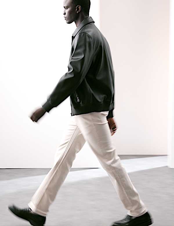 Δερμάτινο τζάκετ σε γραμμή Harrington - GR