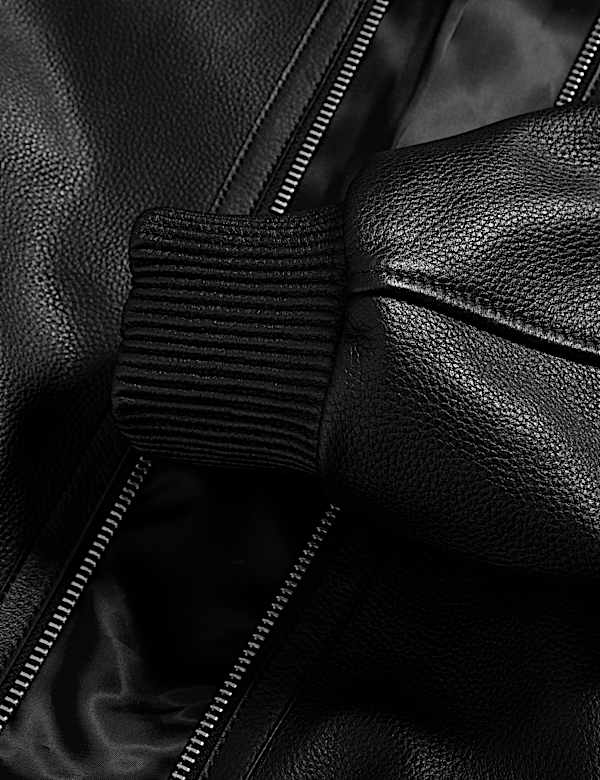 Δερμάτινο τζάκετ σε γραμμή Harrington - GR