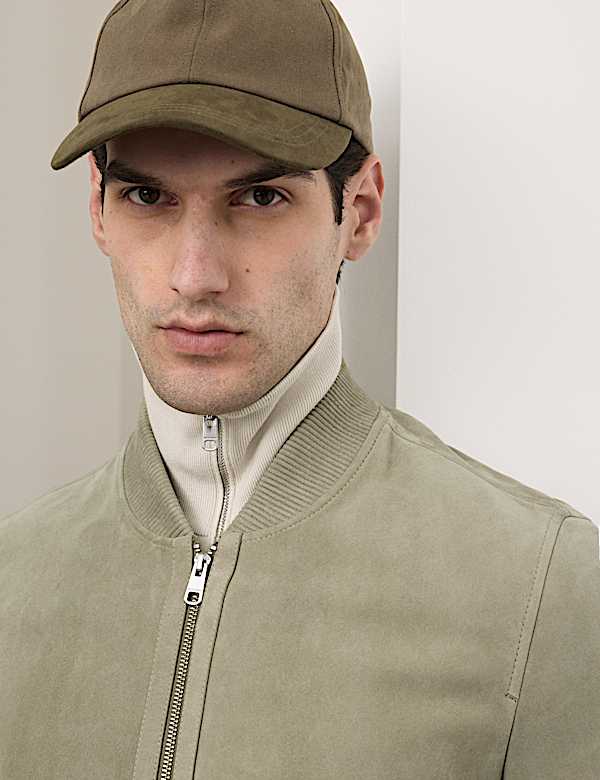 Suede Bomber Jacket - AL