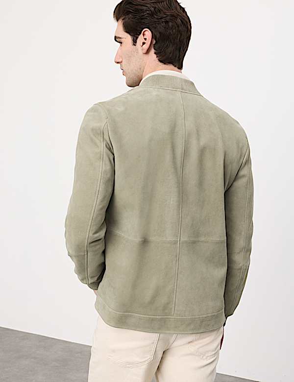 Suede Bomber Jacket - AL