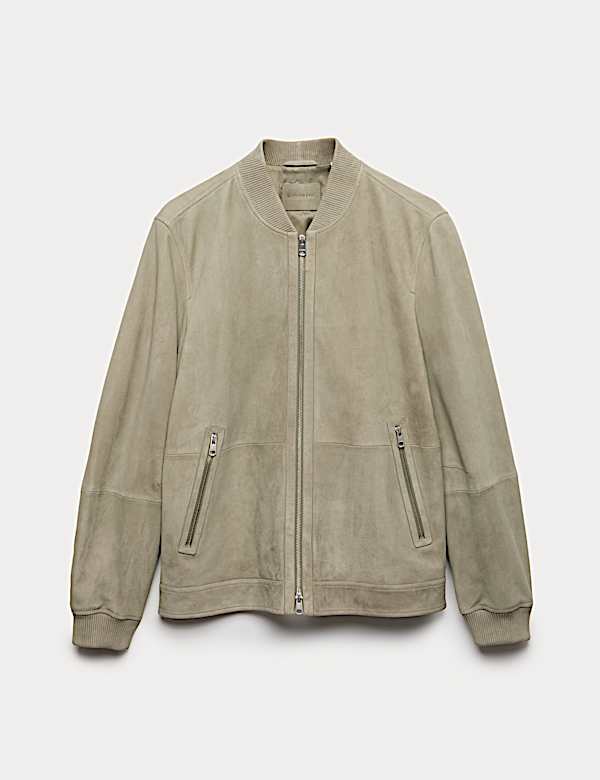 Suede Bomber Jacket - AL