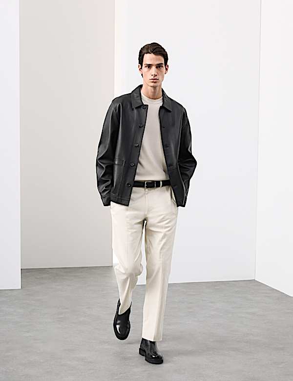 Leather Chore Jacket - AT