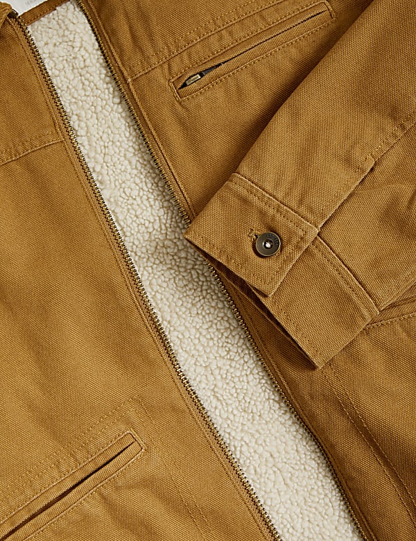 Canvas Trucker Utility Jacket