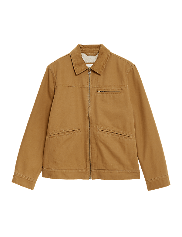 Canvas Trucker Utility Jacket