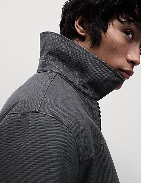 Canvas Trucker Utility Jacket