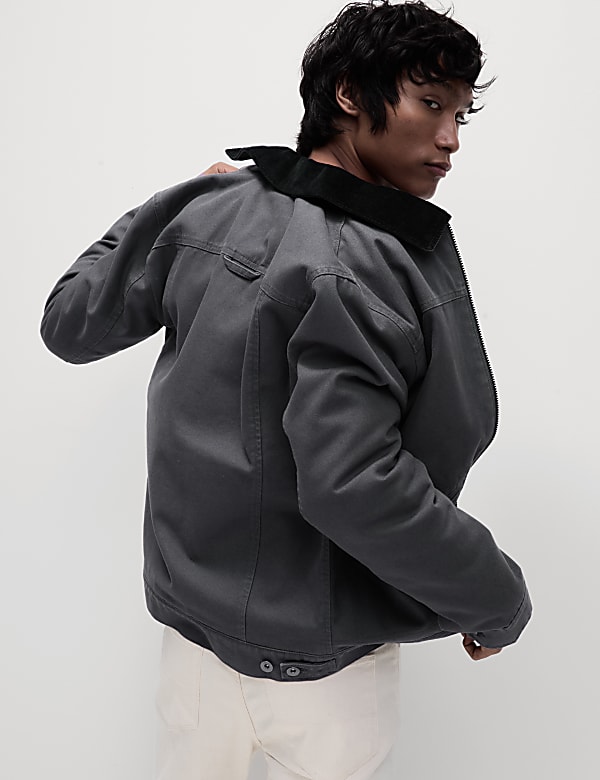Canvas Trucker Utility Jacket