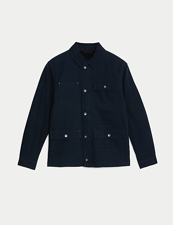 Borg Lined Utility Jacket with Stormwear | NAVY | Jackets | M&S NO